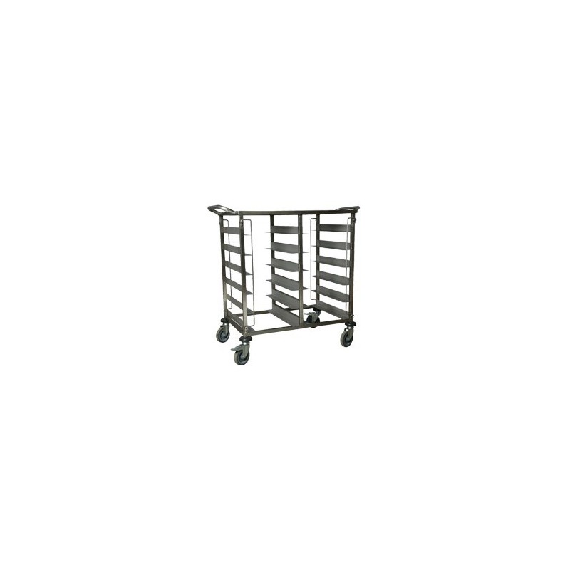 Chariot pour 12 plateaux repas isotherme