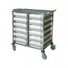 Chariot pour 12 plateaux repas isotherme